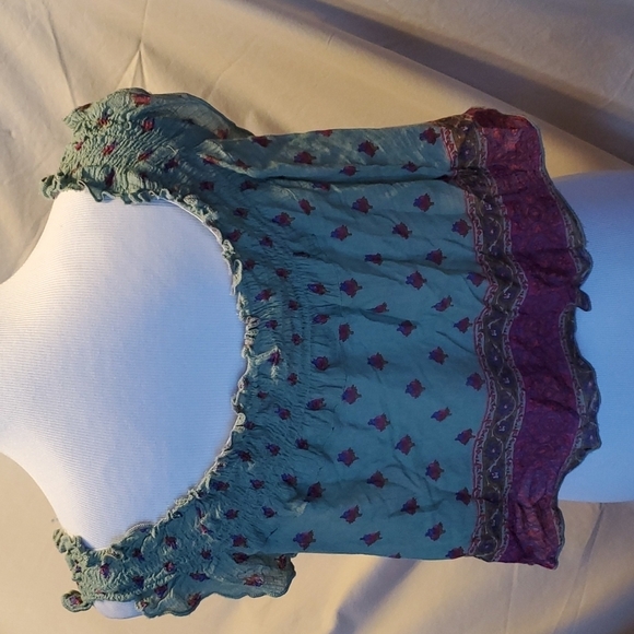 Band of Gypsies Floral Top SZ MD - Picture 3 of 5